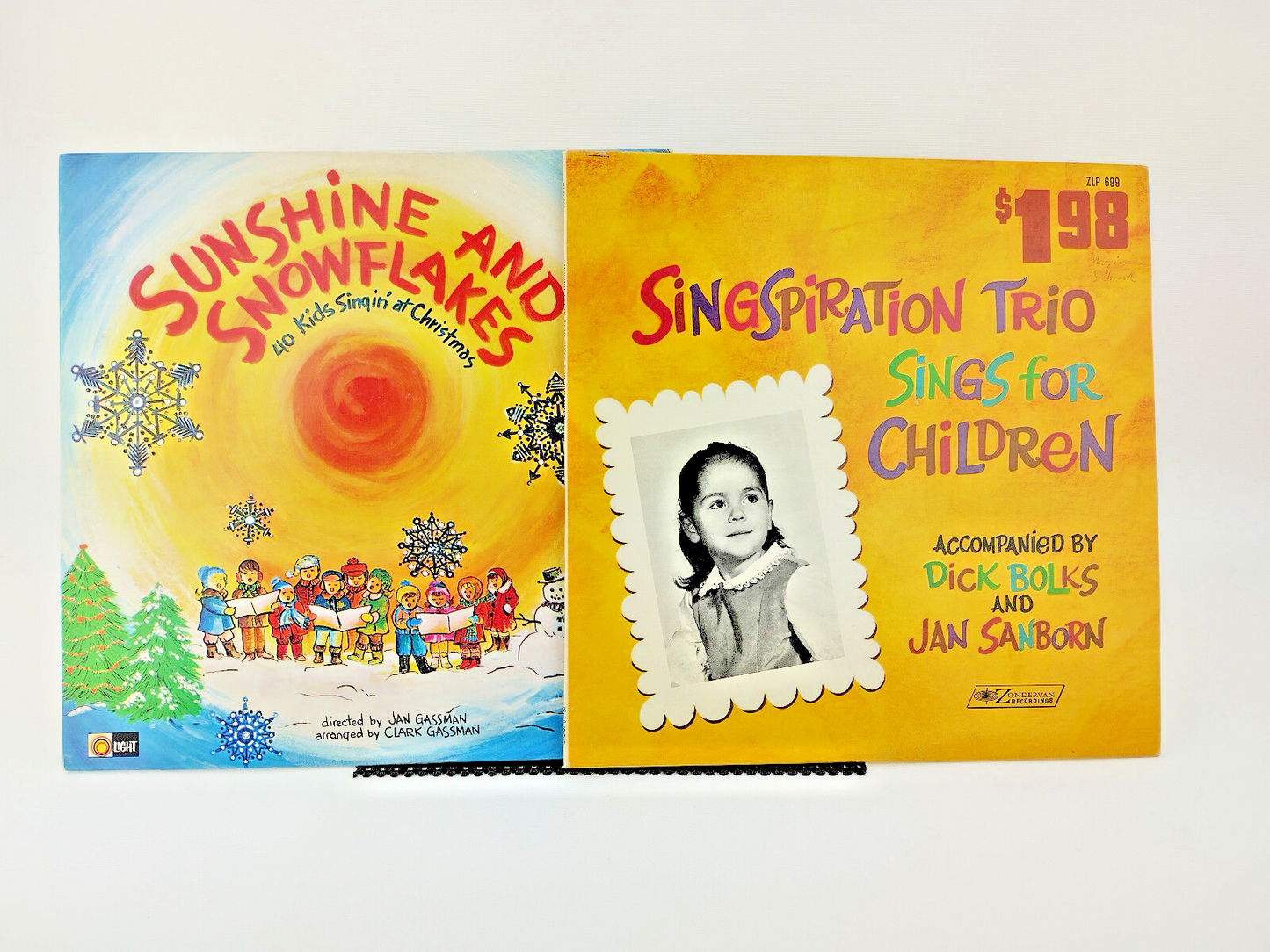 LOT OF TWO CHRISTIAN CHILDREN'S LPs - VG+