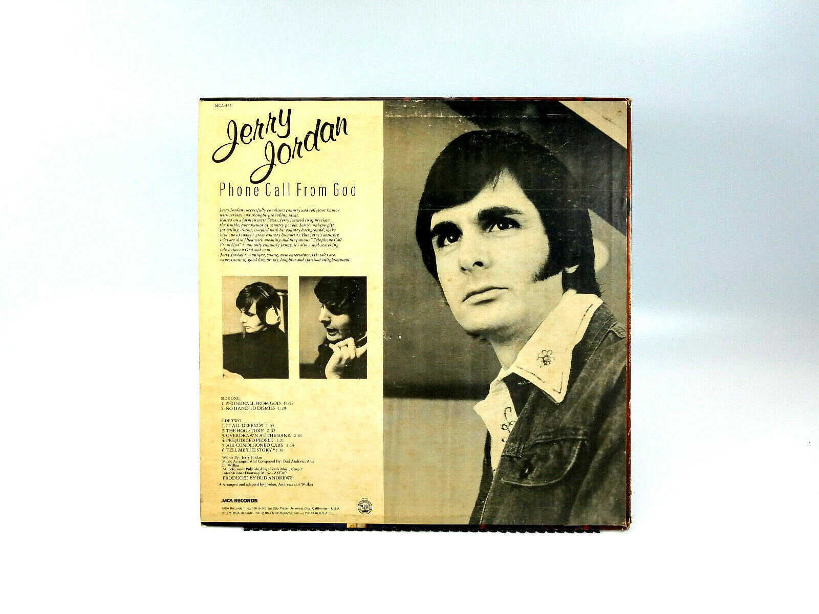 Jerry Jordan (2) - Phone Call From God MCA-473 LP