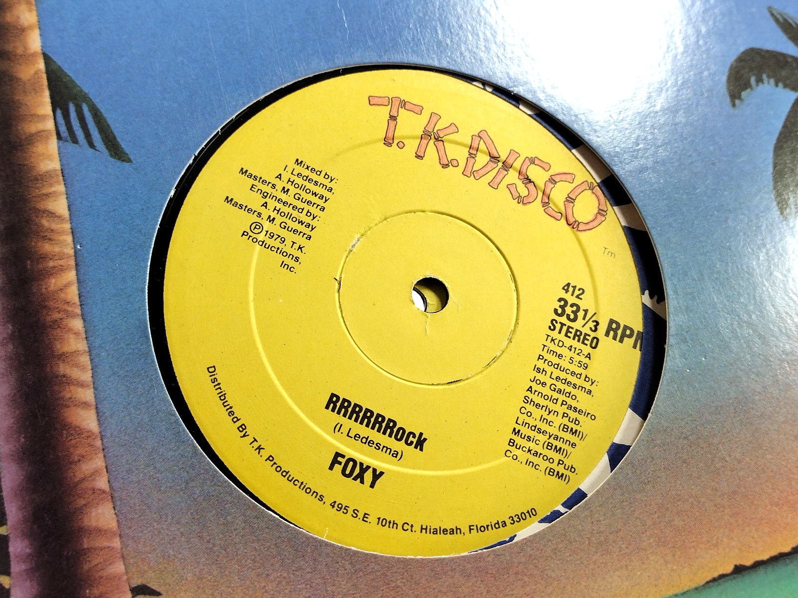LOT OF 2 FOXY LPs (33 & 45PRM - PROMO), Cleaned w/ Vinyl Vac!