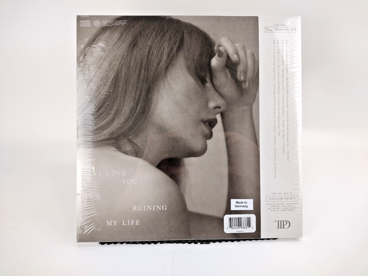 Taylor Swift - The Tortured Poets Department,  LP Phantom Clear, The Manuscript
