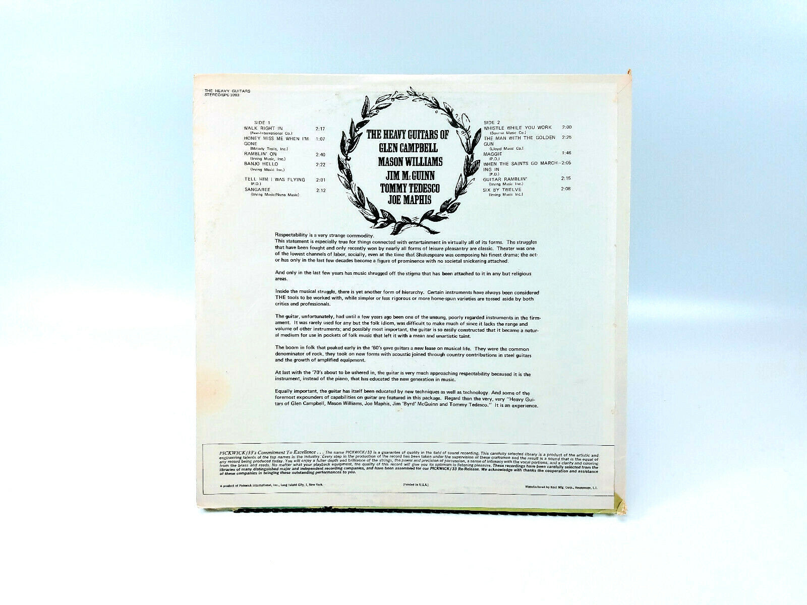The Heavy Guitars of Glen Campbell, Mason Williams | Vinyl LP | VG