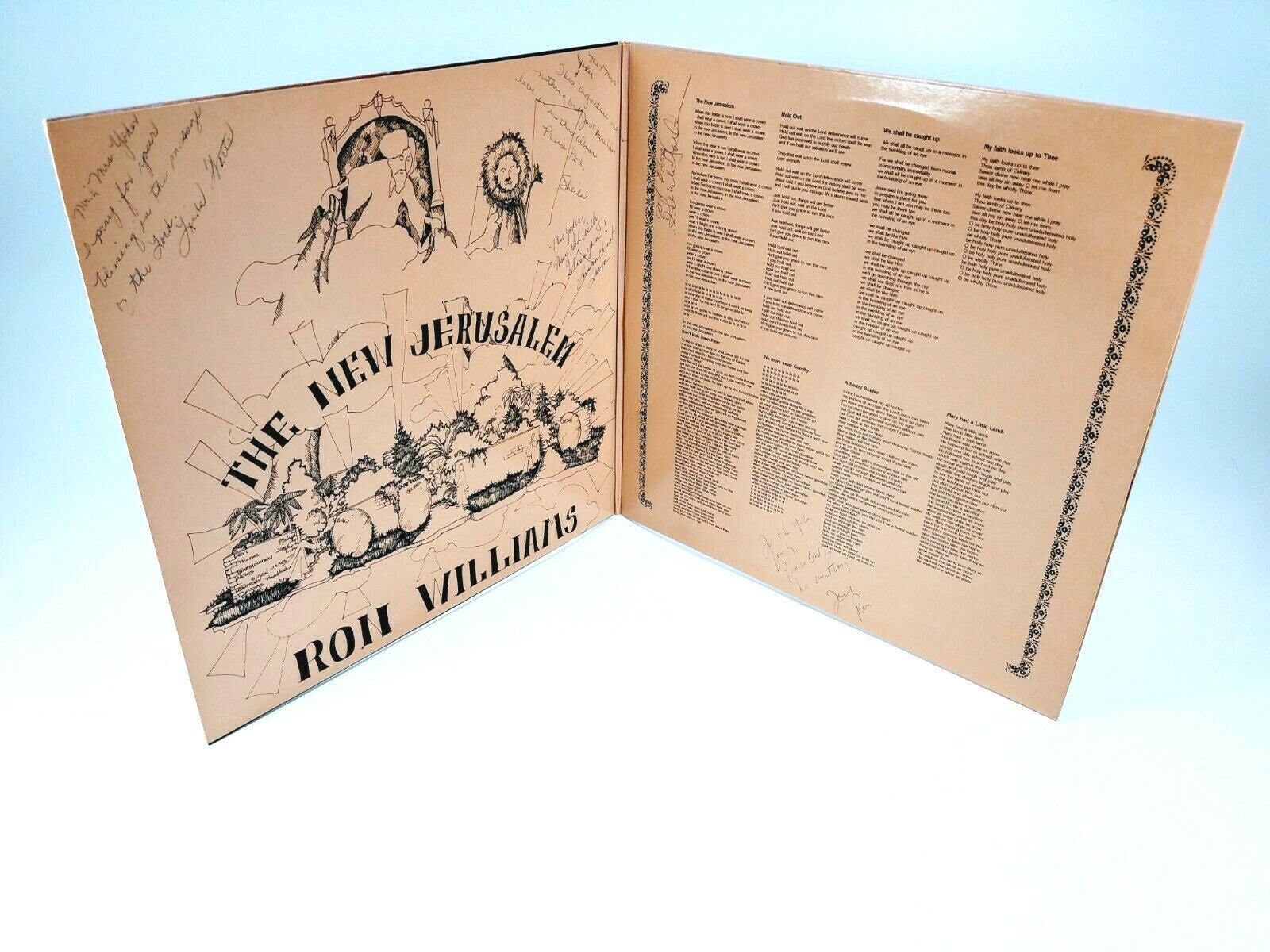 Ron Williams & The Messengers LP The New Jerusalem Praise Autographed!