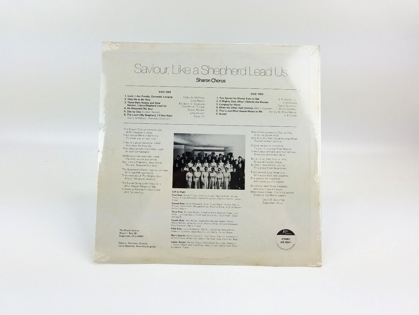 Sharon Chorus - Saviour, Like A Shepherd Lead Us   Alive Recordings – AR-4541