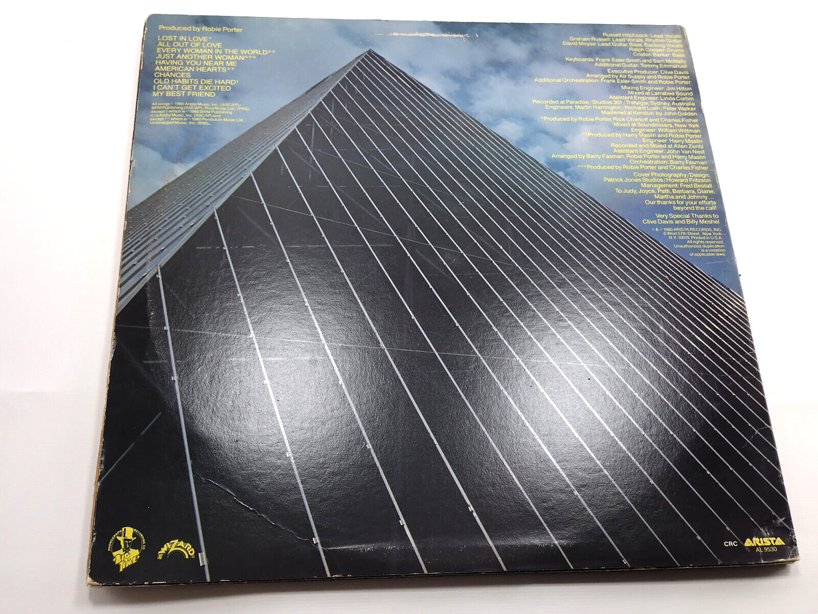 LOT OF 4 AIR SUPPLY LPs