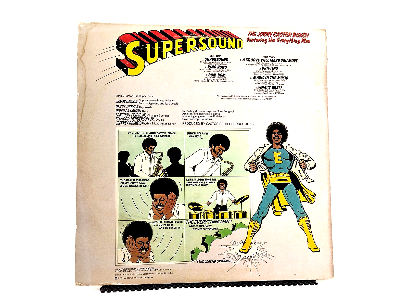 The Jimmy Castor Bunch Featuring The Everything Man - Supersound LP, Cleaned!