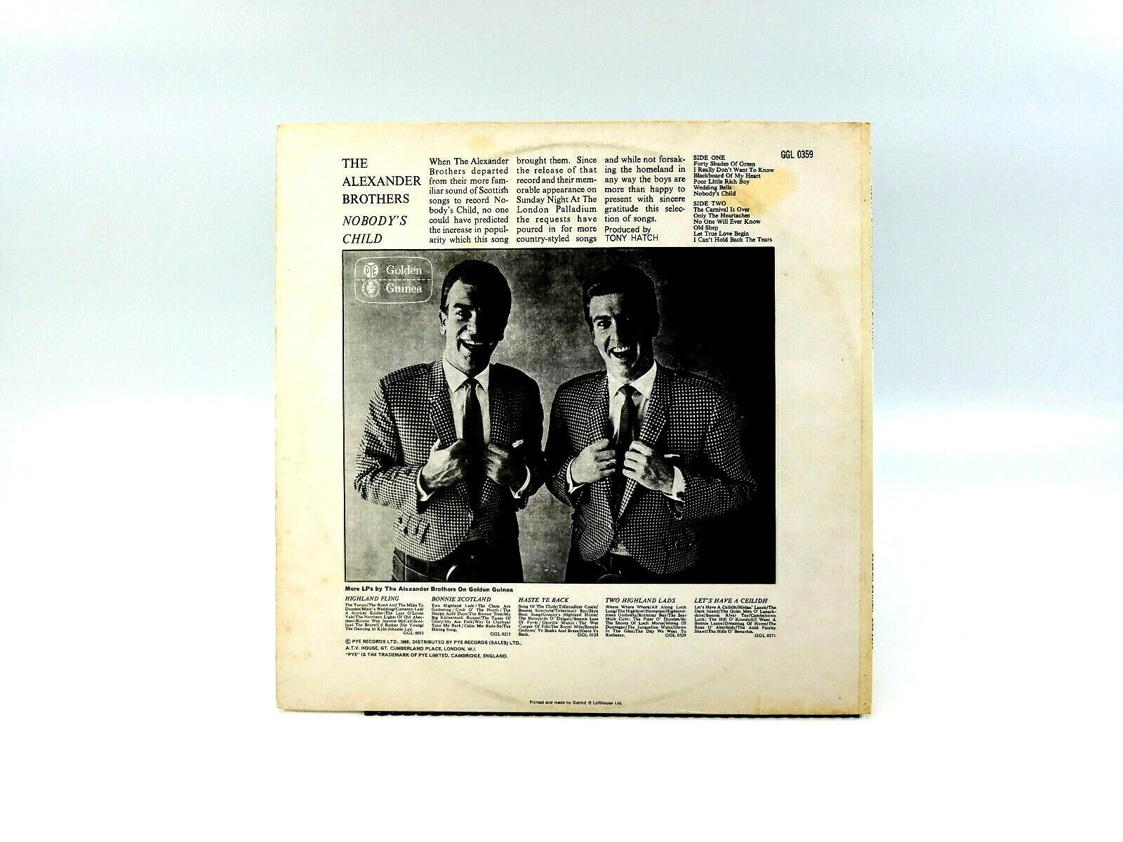 The Alexander Brothers - Nobody's Child  GGL 0359 Vinyl, LP