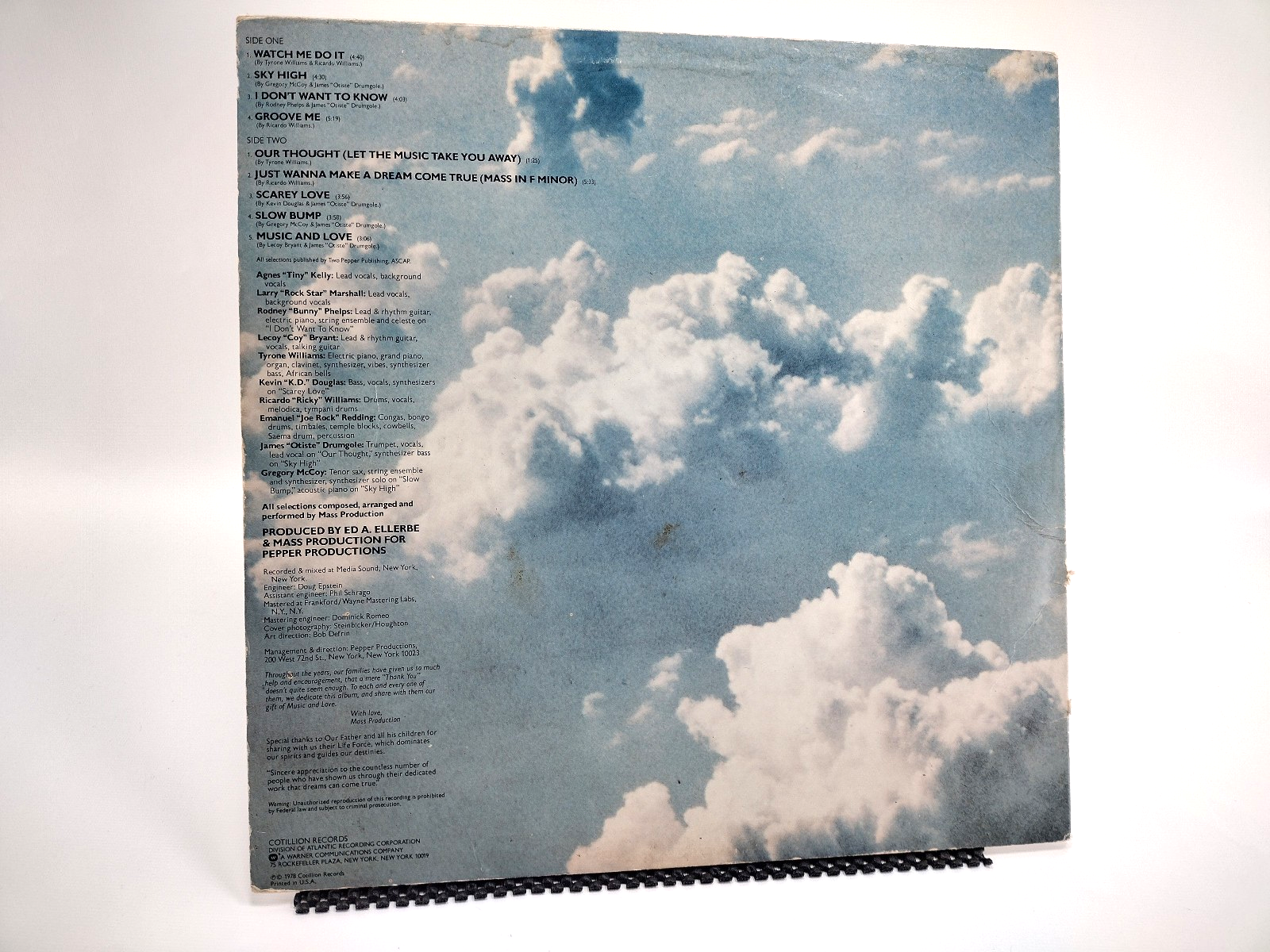 Lot of 2 Mass Production LPs - Masterpiece & Three Miles High - Cleaned!