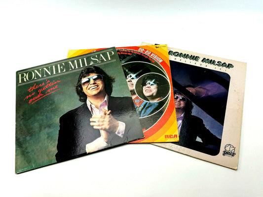 Lot of 3 Ronnie Milsap LPs - 20 20 Vision, Believe It & There's No Gettin Over..