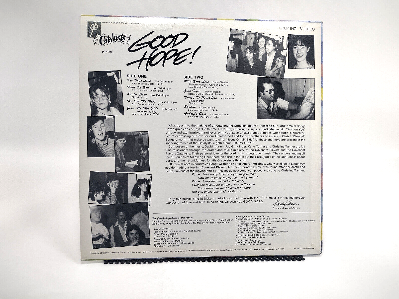 The Catalysts (3) Covenant Players Present Good Hope! LP - Cleaned w/ Vinyl Vac!