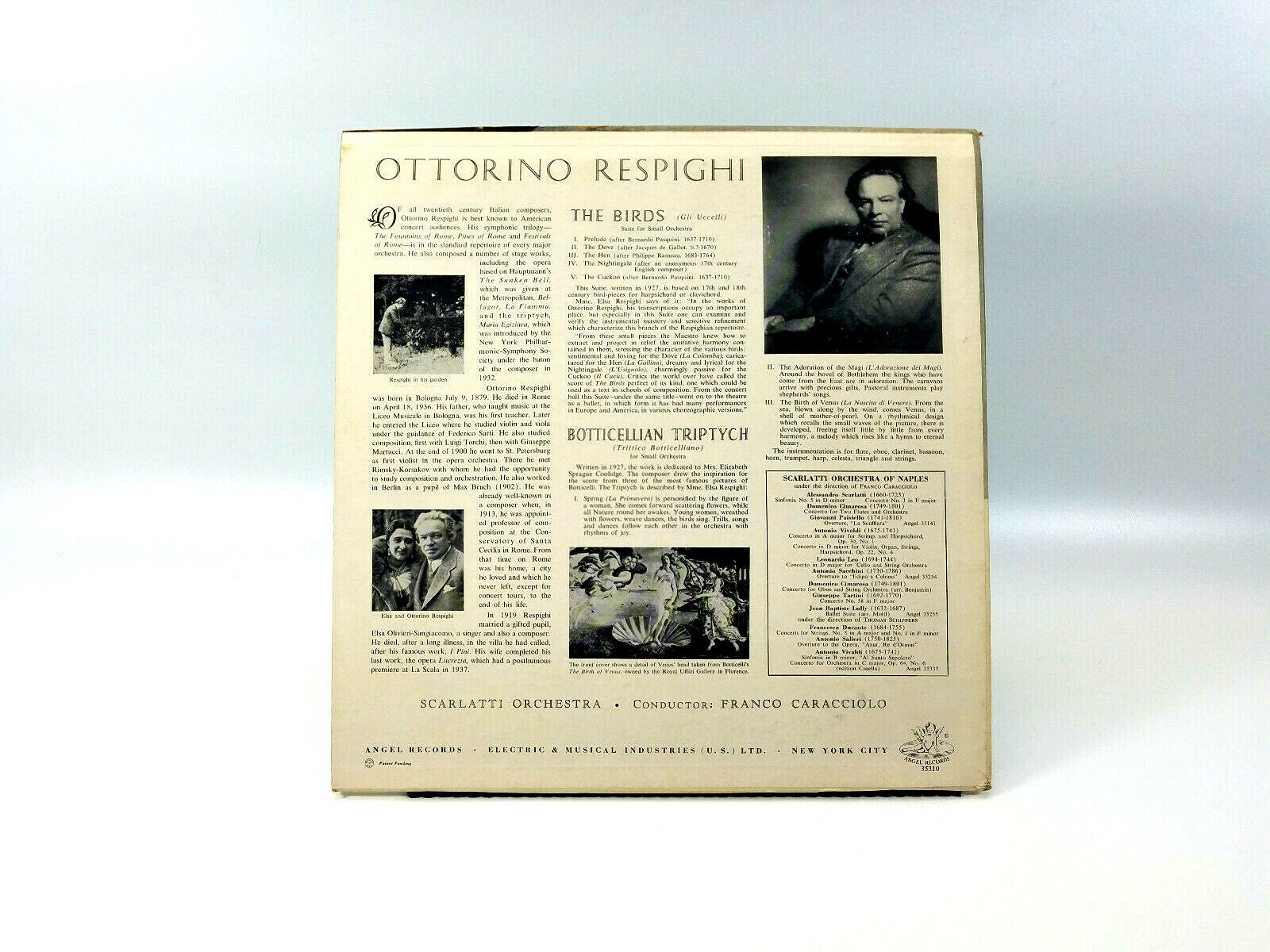 Franco Caracciolo Conducts The Orchestra Alessandro Scarlatti / Resphigi* - The