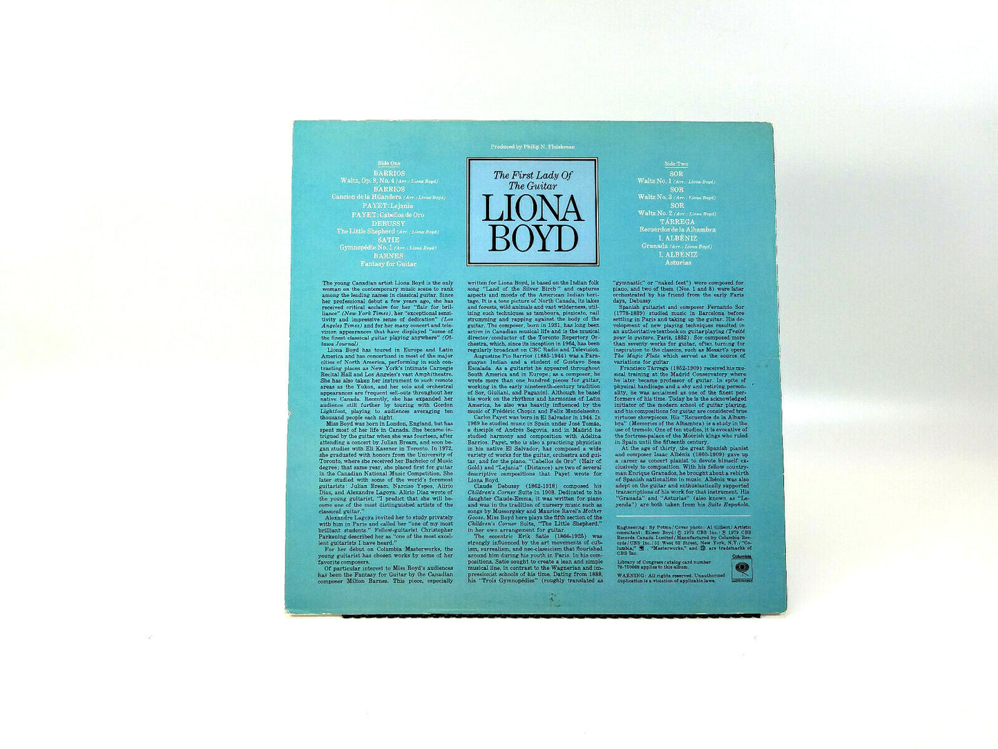 Liona Boyd /  The First Lady Of The Guitar Vinyl, LP - M35137 VG+