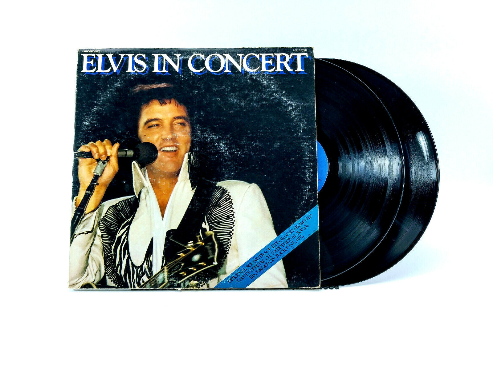 Lot of 2 Elvis LPs - Double Dynamite! & Elvis In Concert 2xLP