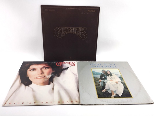 LOT OF 3 CARPENTERS LPs - The Singles, Close To You, Voice of The Heart