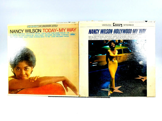 Lot of 2 Nancy Wilson LPs - Today, My Way & Hollywood, My Way