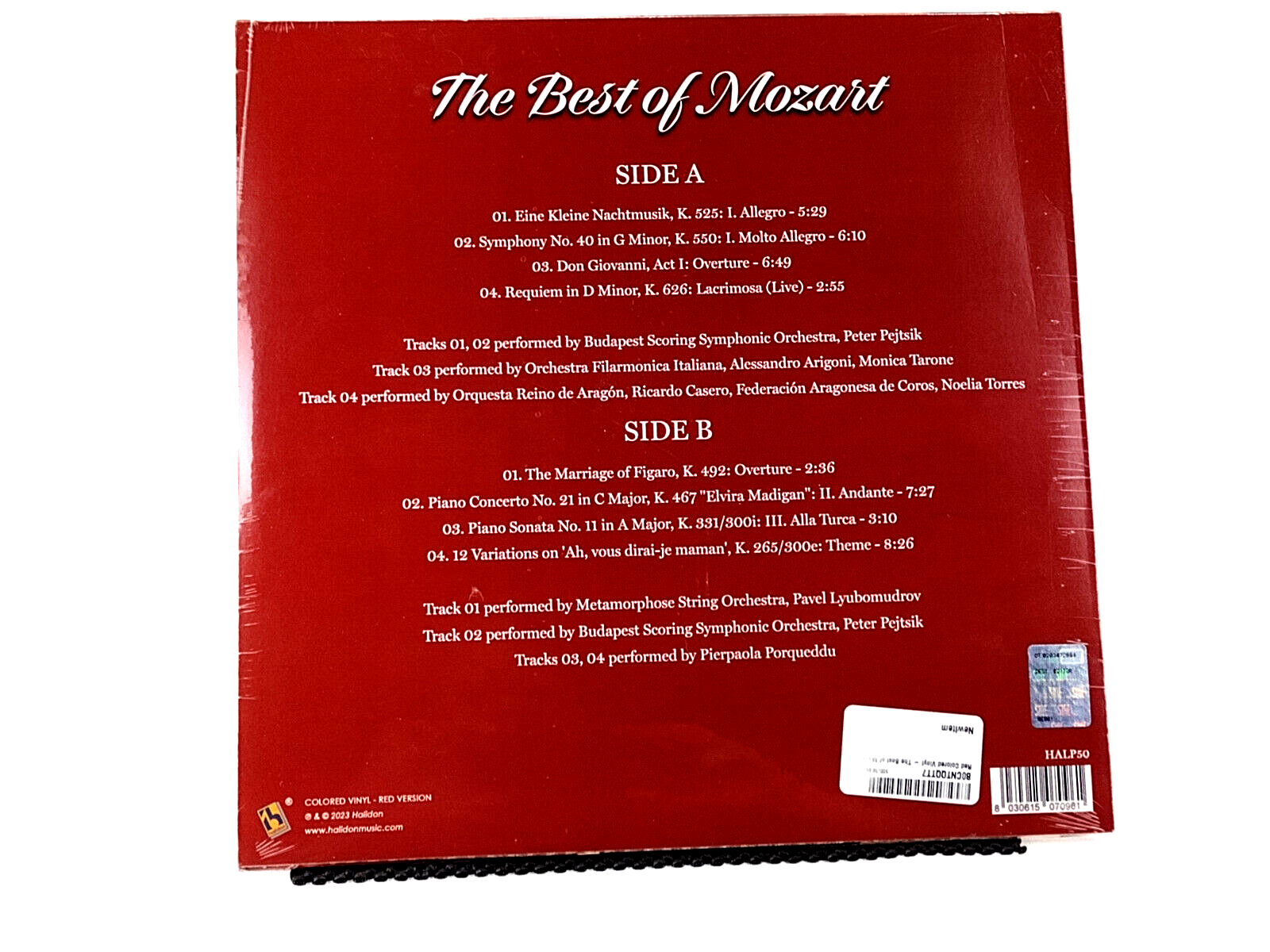 The Best of Mozart (Red Vinyl) RARE- NEW SEALED!