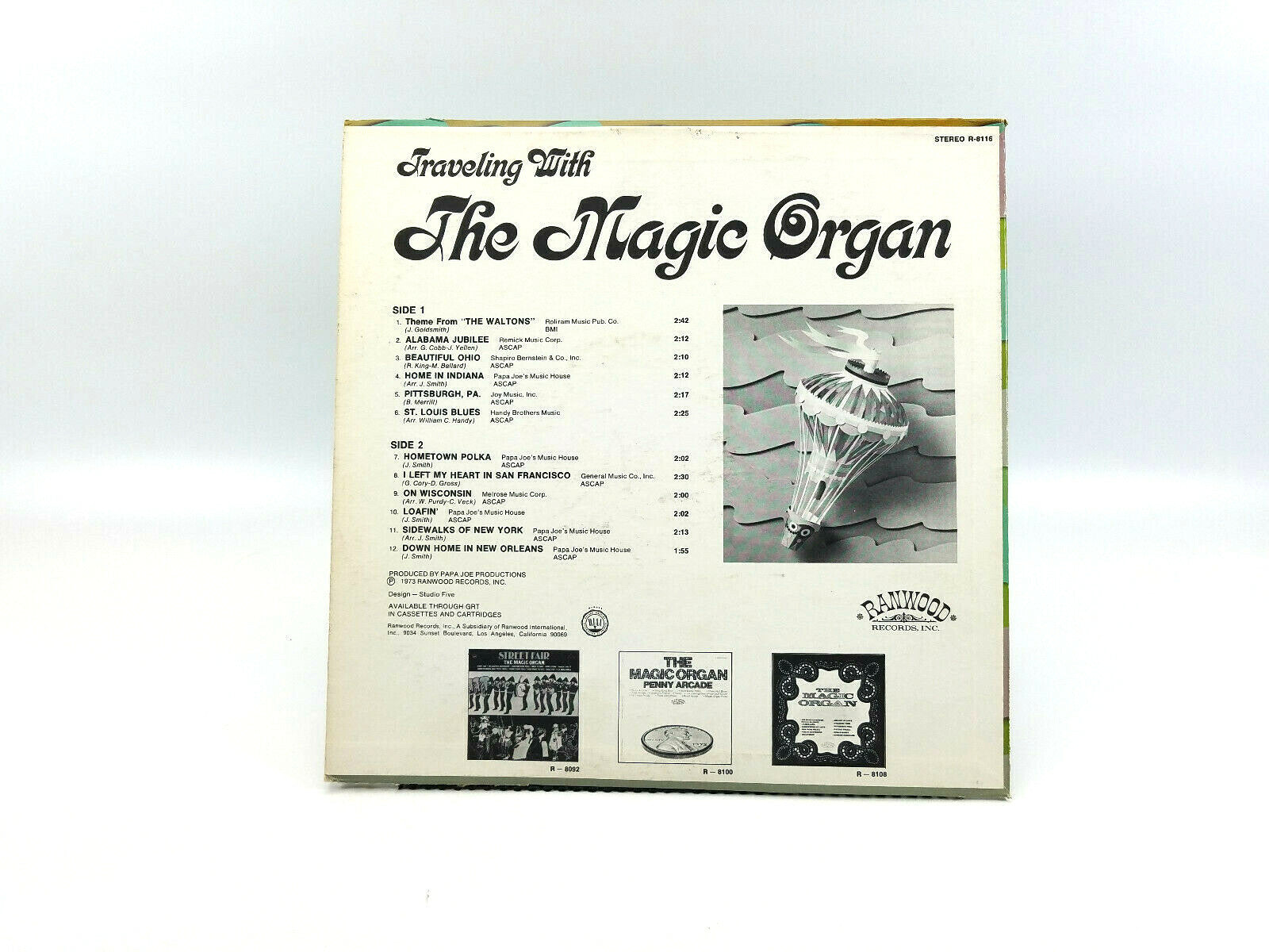 LOT OF 5 ORGAN LPs