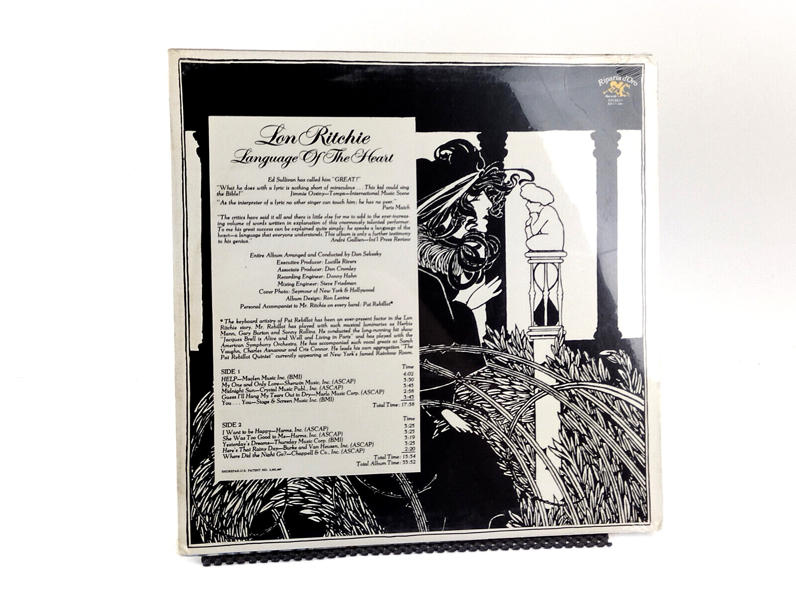 Lon Ritchie - Language Of The Heart, Vinyl, LP, Sealed Copy!