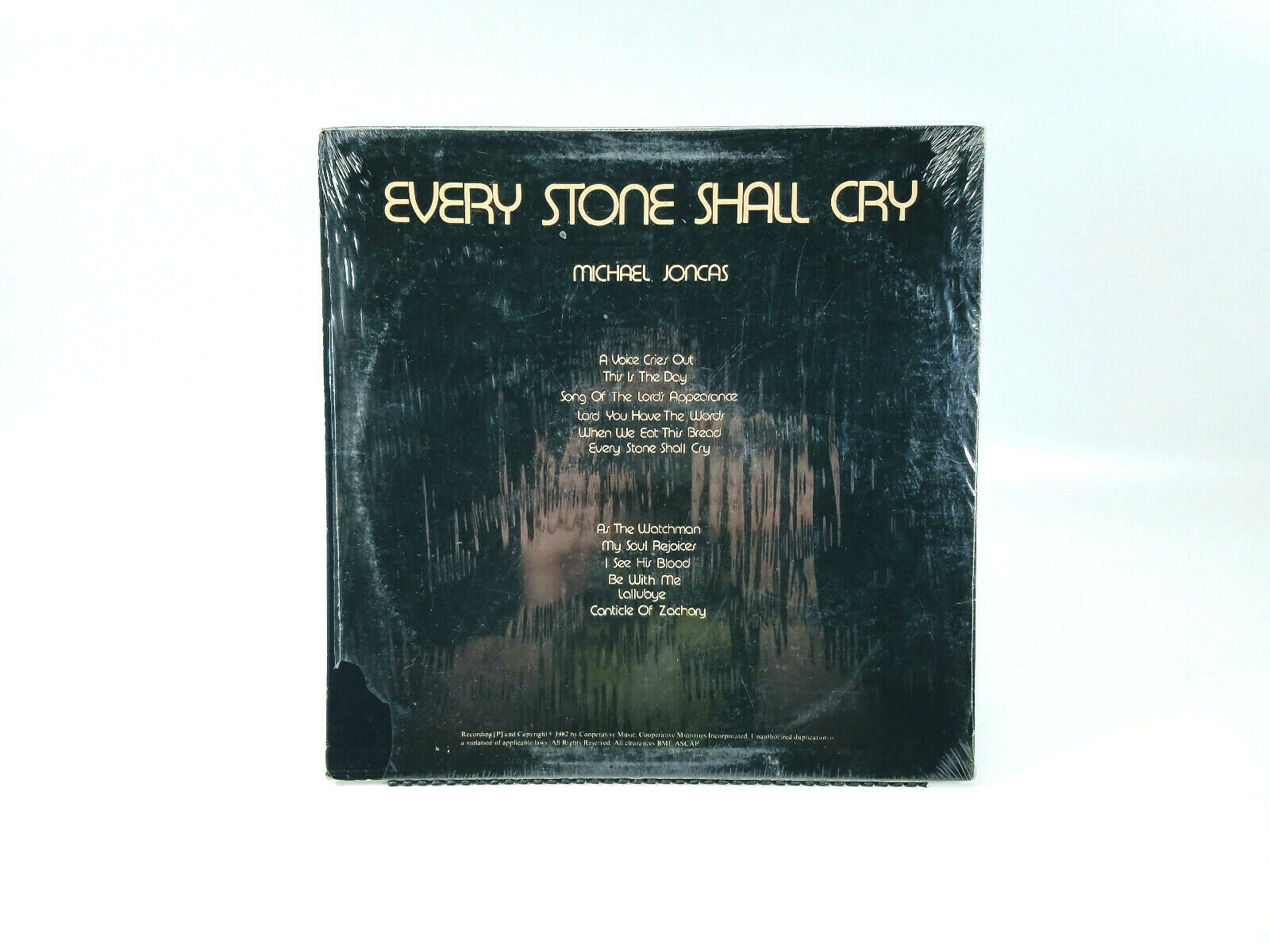 MICHAEL JONCAS Every Stone Shall Cry 1982 LP RARE VG+