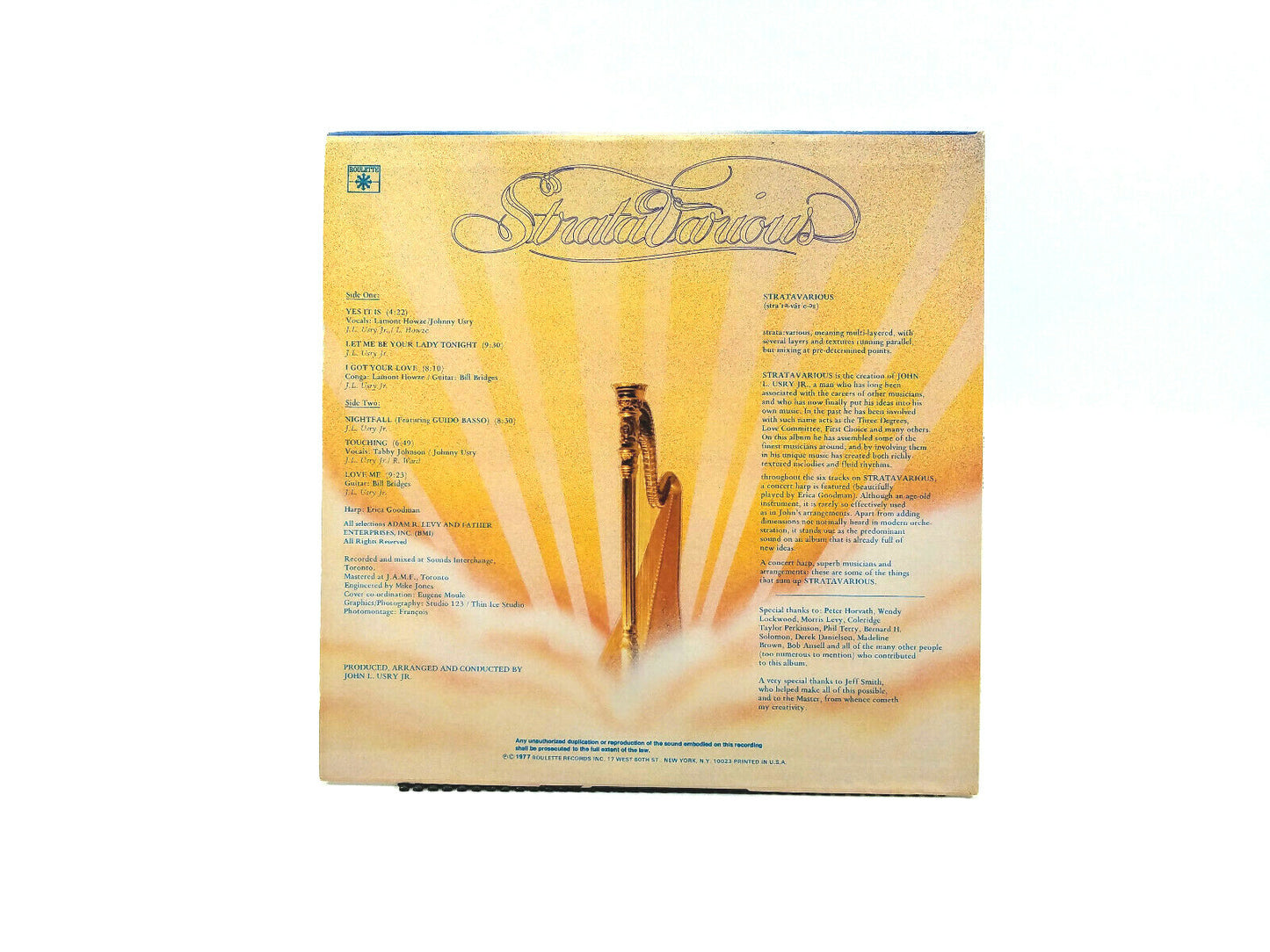 Stratavarious - Stratavarious Roulette – SR-3019 LP VG+