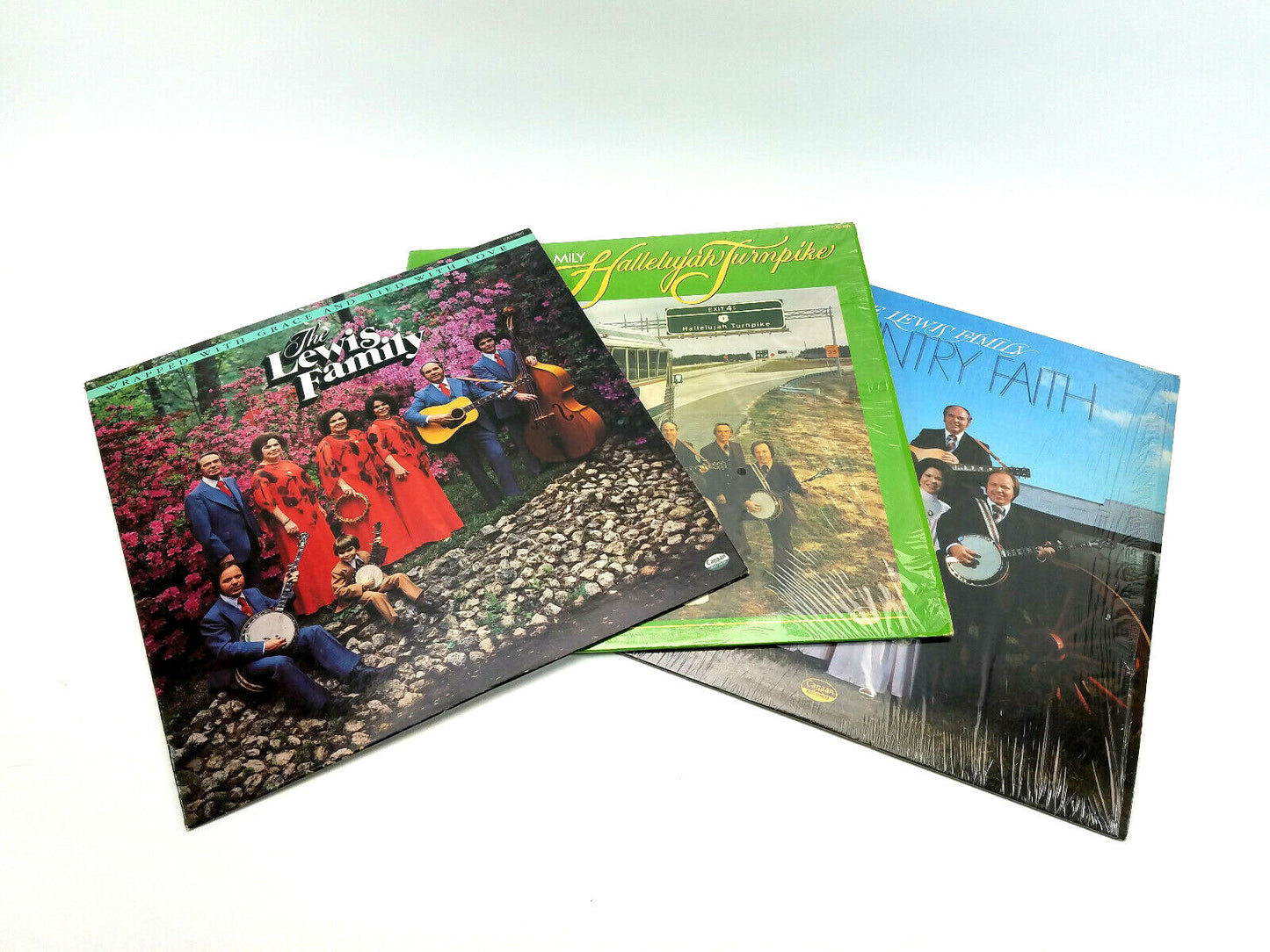 LOT OF 3 LEWIS FAMILY LPs