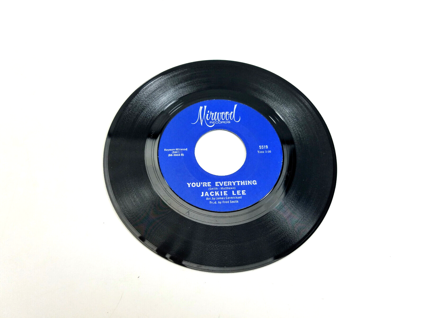 Jackie Lee - Would You Believe / You're Everything 5519  Vinyl, 7"