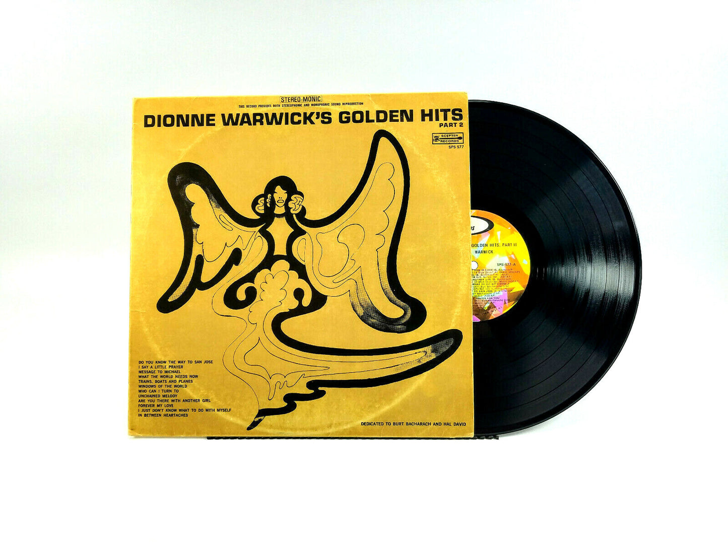 Lot of 2 Dionne Warwick LPs - Golden HIts Part 2 & Go With Love VG+