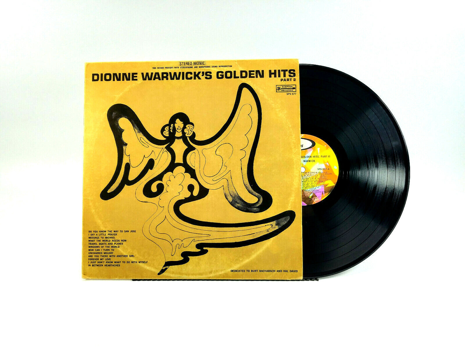 Lot of 2 Dionne Warwick LPs - Golden HIts Part 2 & Go With Love VG+