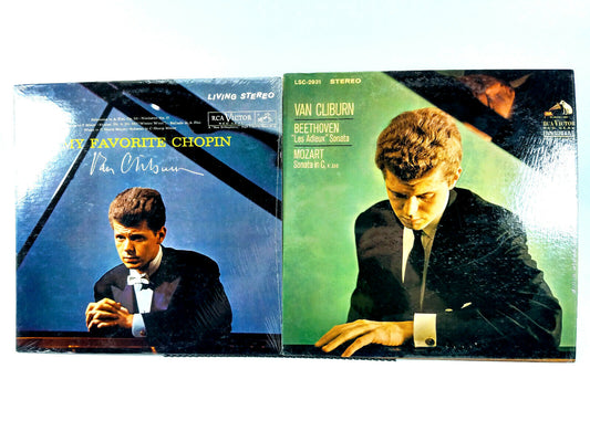 Lot of 2 Van Cliburn LPs -  My Favorite Chopin & Beethoven*, Mozart*