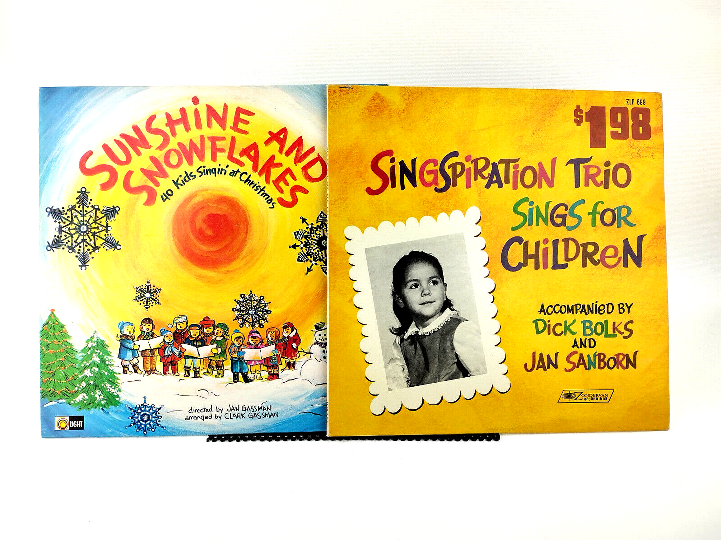 LOT OF TWO CHRISTIAN CHILDREN'S LPs - VG+