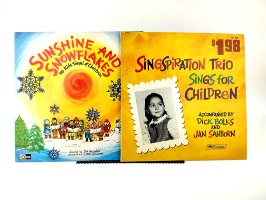 LOT OF TWO CHRISTIAN CHILDREN'S LPs - VG+