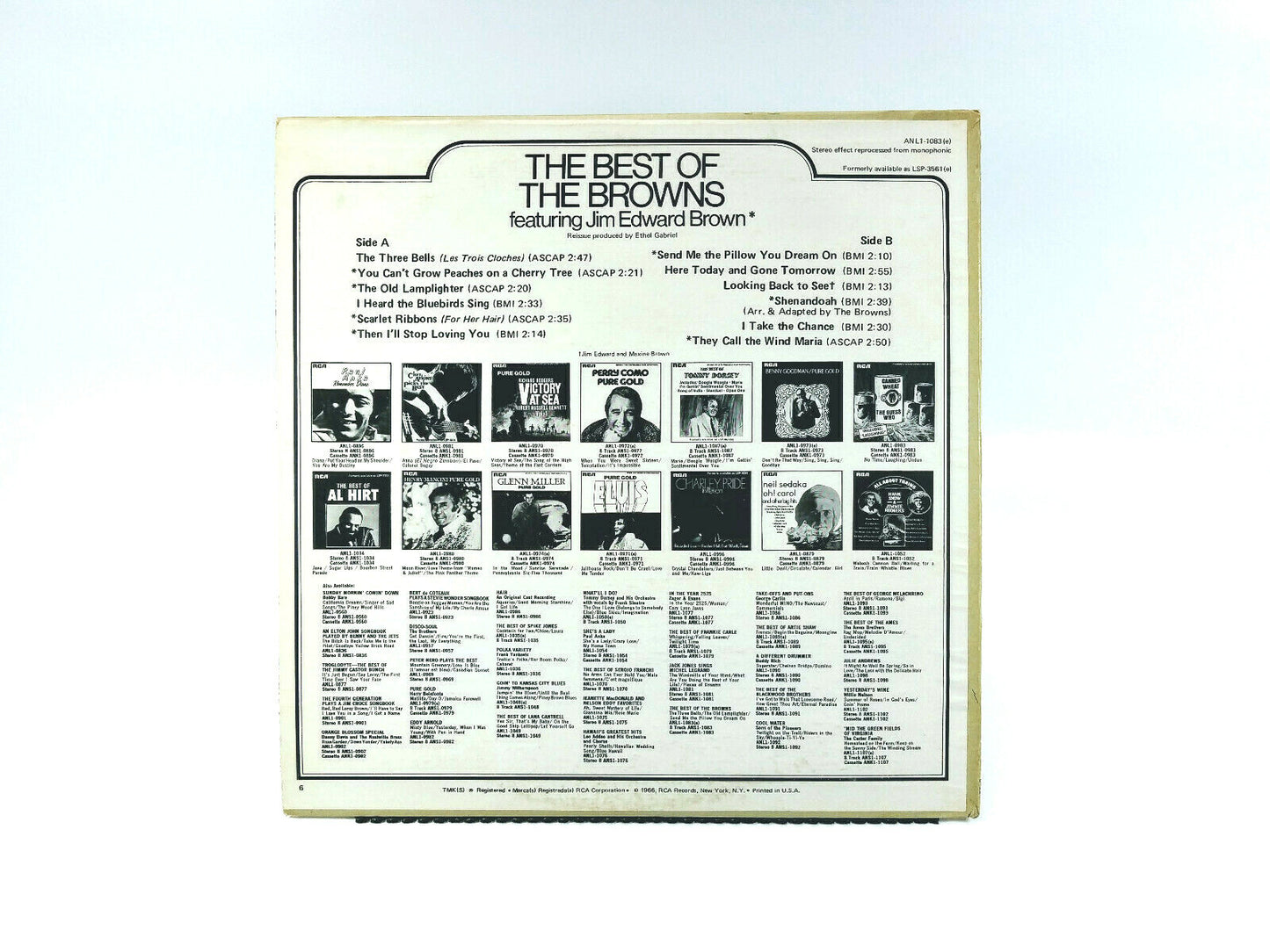 The Browns - The Best Of The Browns RCA – ANL1-1083(e) LP NM