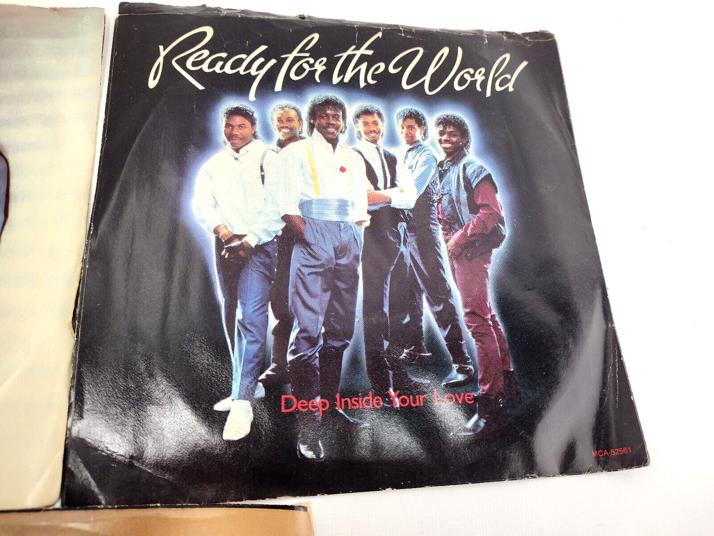 Lot of 5 - 1985 Picture Sleeves and 45 (7") Records - Soul, R&B, Pop