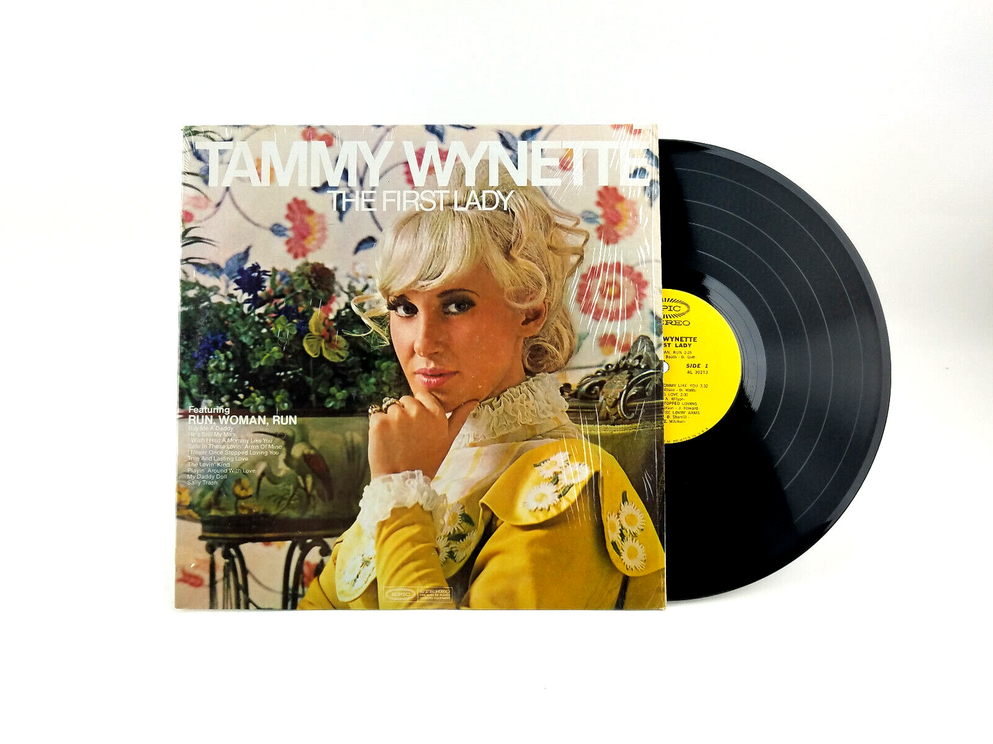 LOT OF 2 TAMMY WYNETTE LPs (The First Lady & Christmas With Tammy)