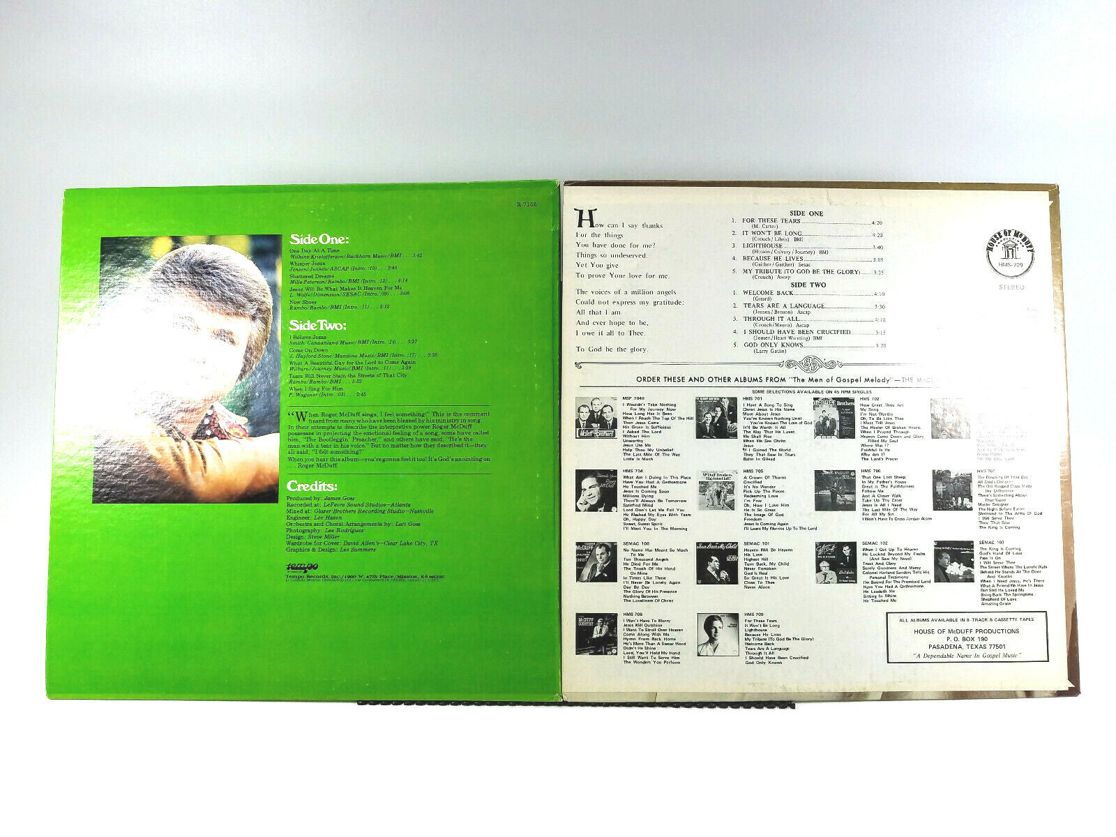 Lot of 2 Roger McDuff LPs - Roger McDuff & My Tribute VG+/NM