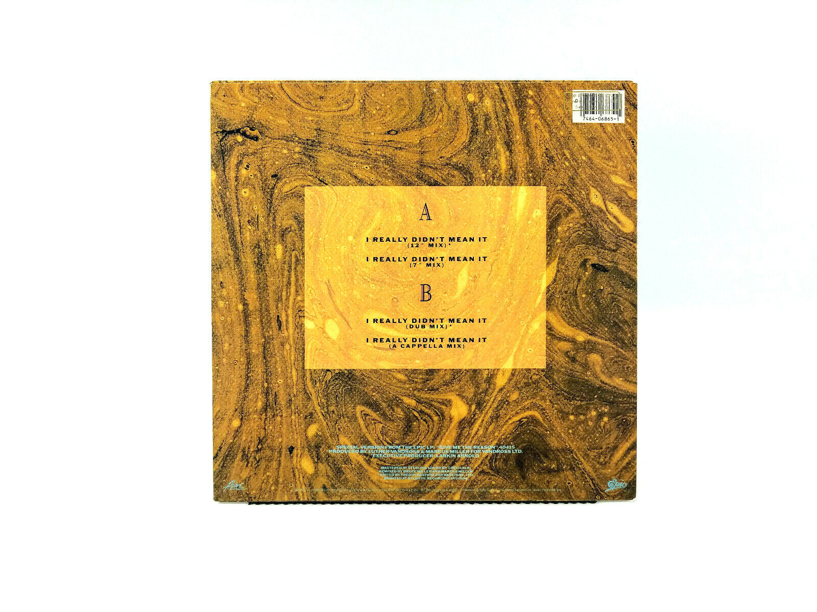 Luther Vandross - I Really Didn't Mean It Epic,Sterling Sound – 49 06865 LP
