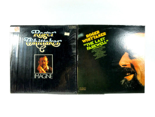 Lot of 2 Roger Whittaker LPs, The Last Farewell and Other Hits & Imagine