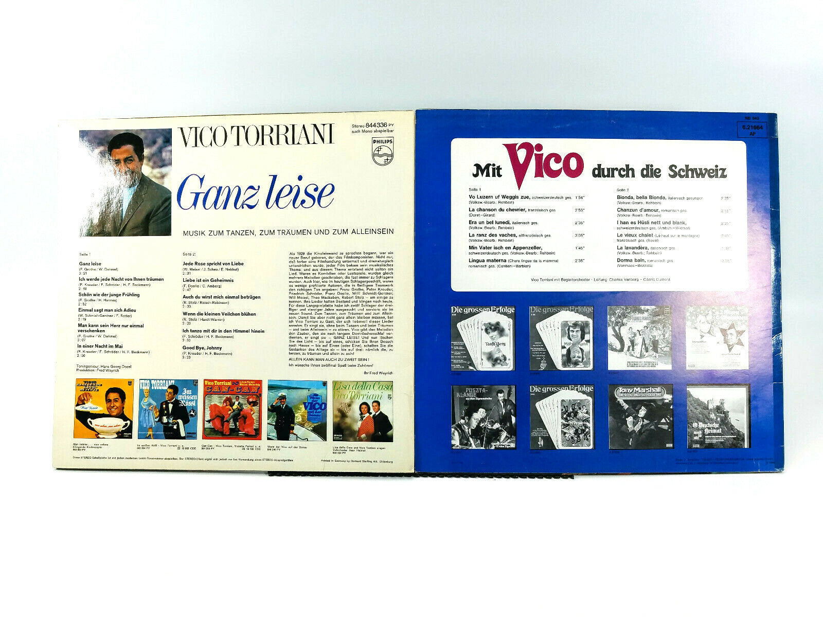 LOT OF 2 - Vico Torriani - Durch die Schweiz, Ganz Leise | Vinyl LP | VG+
