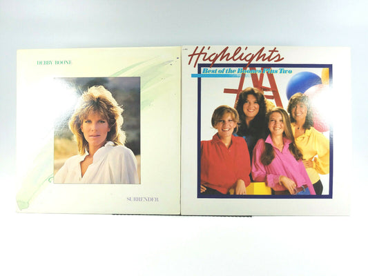 Lot of 2 Boones Girls LPs - Highlights Best Of The Boones Plus Two & Surrender