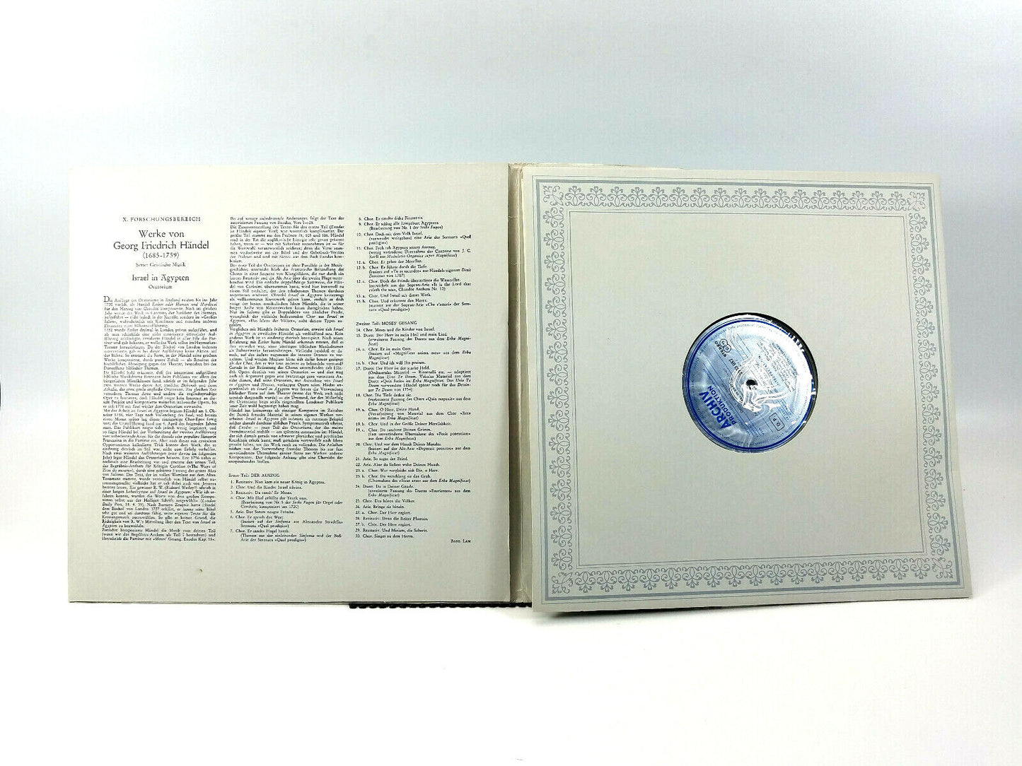 Georg Friedrich Händel, English Chamber Orchestra Israel In Egypt 2708 020 LP NM