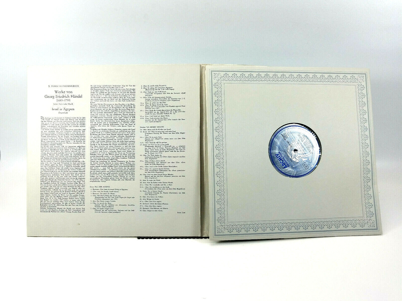 Georg Friedrich Händel, English Chamber Orchestra Israel In Egypt 2708 020 LP NM