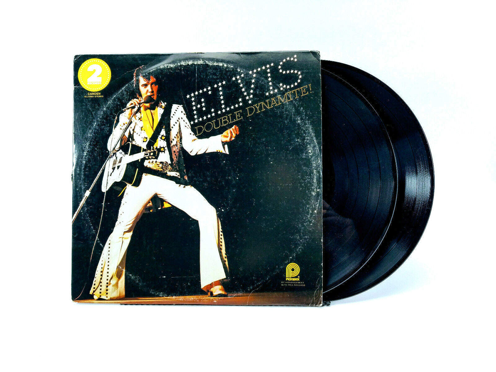 Lot of 2 Elvis LPs - Double Dynamite! & Elvis In Concert 2xLP