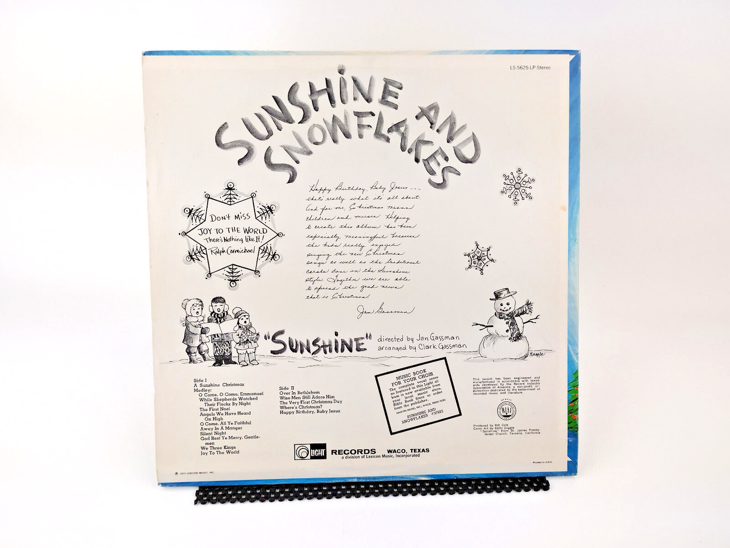 LOT OF TWO CHRISTIAN CHILDREN'S LPs - VG+