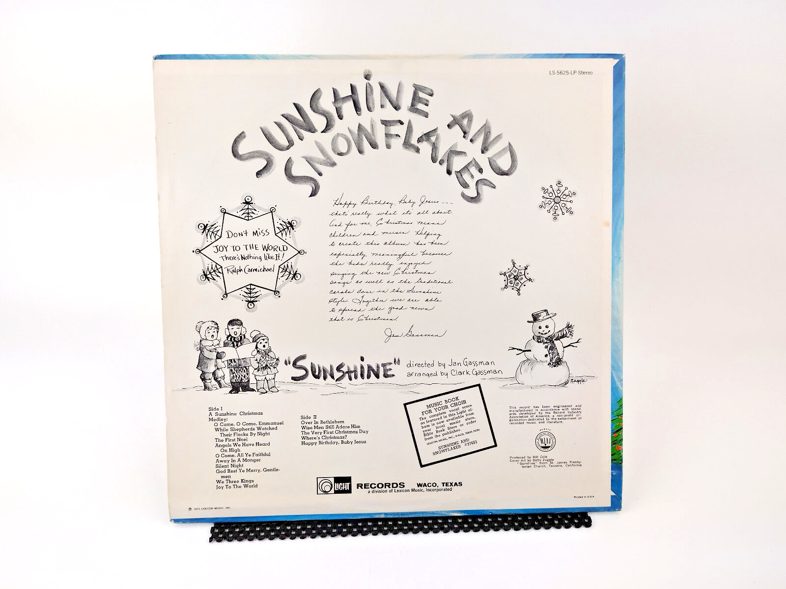 LOT OF TWO CHRISTIAN CHILDREN'S LPs - VG+