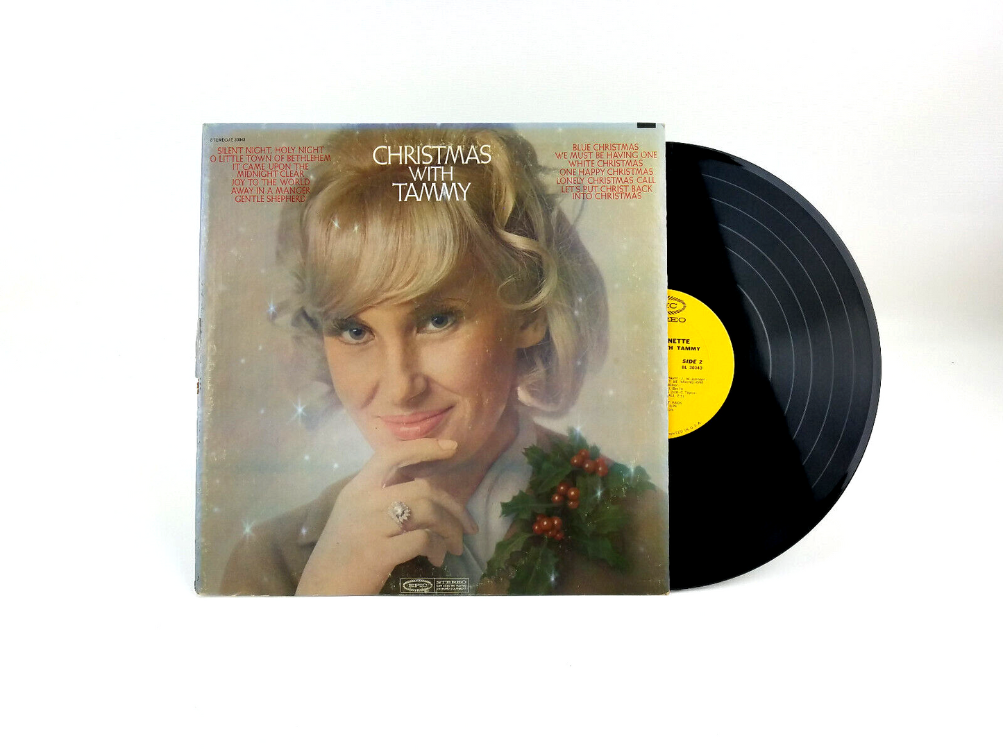 LOT OF 2 TAMMY WYNETTE LPs (The First Lady & Christmas With Tammy)