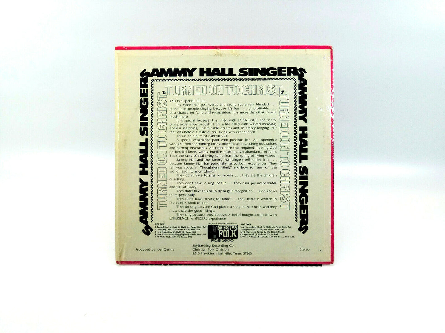 Sammy Hall Singers - Turned On To Christ LP  Christian Folk – FCS1970 VG+