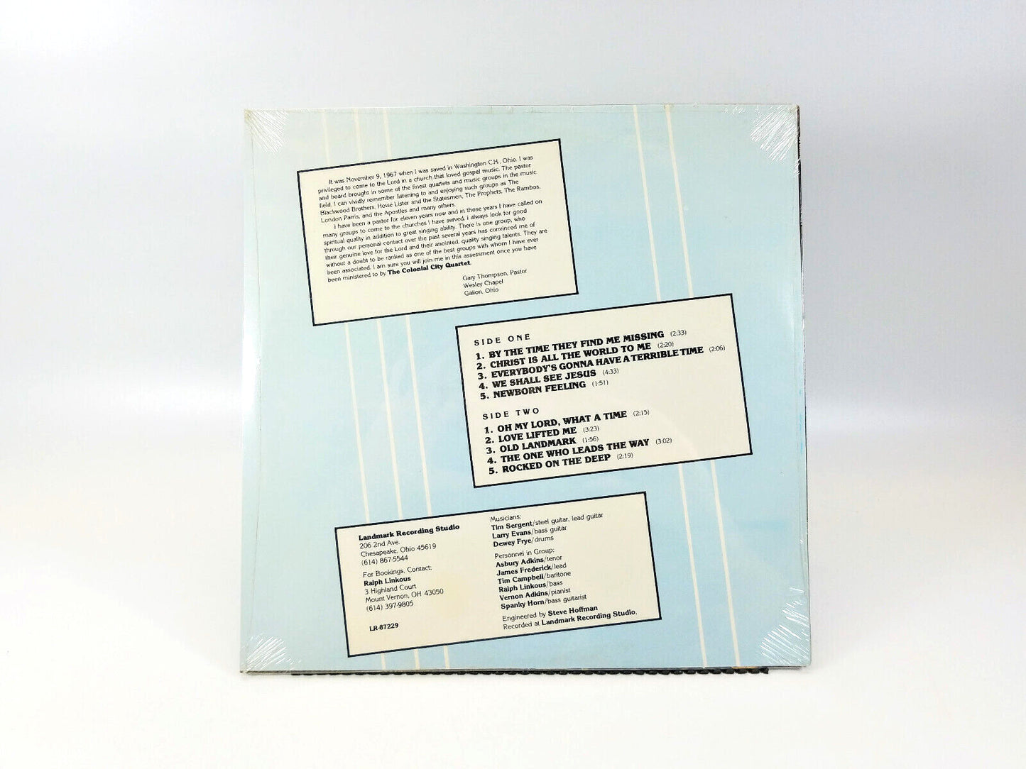 The Colonial City Quartet - Christ Is All The World To Me - SEALED!