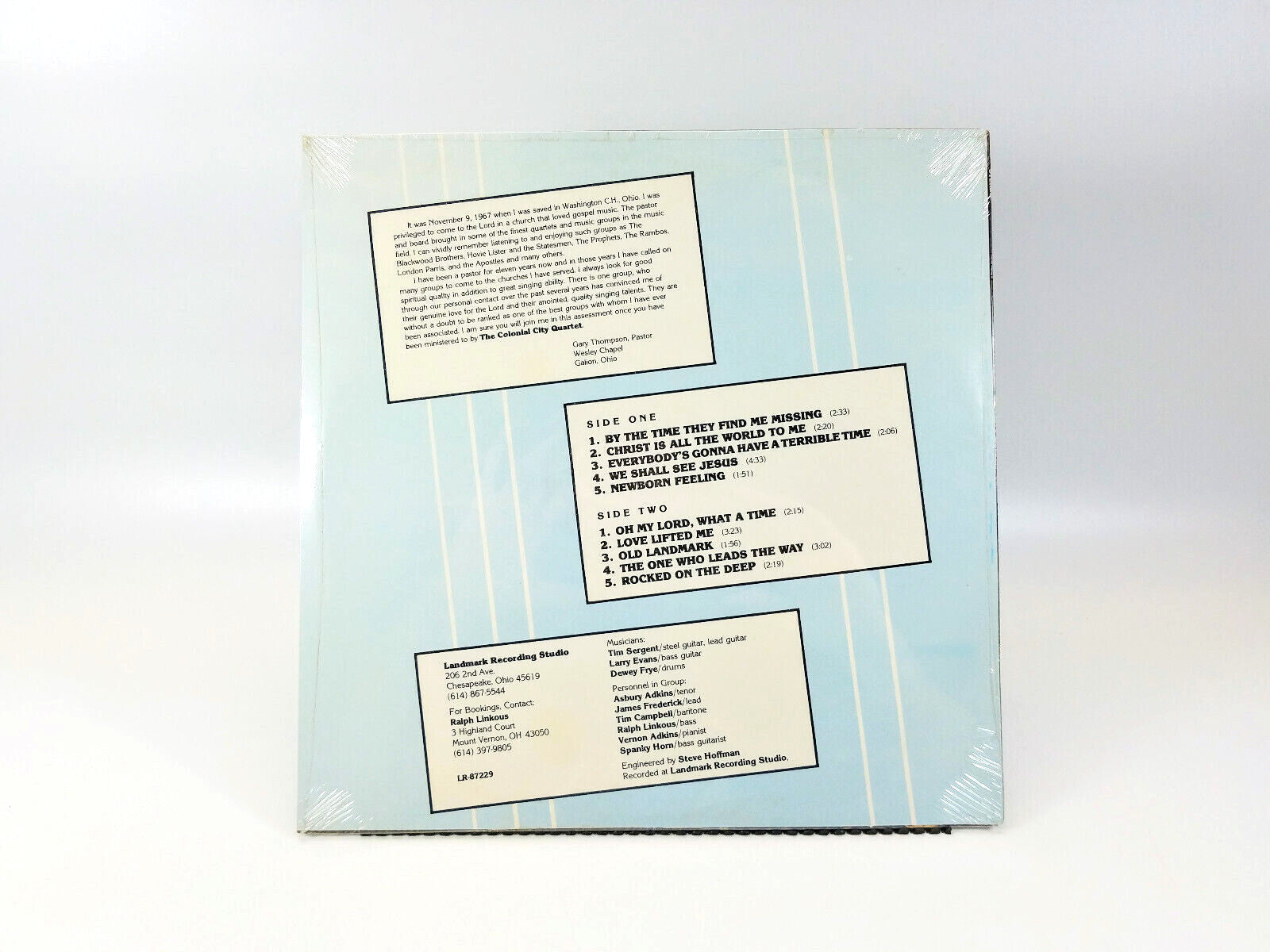 The Colonial City Quartet - Christ Is All The World To Me - SEALED!