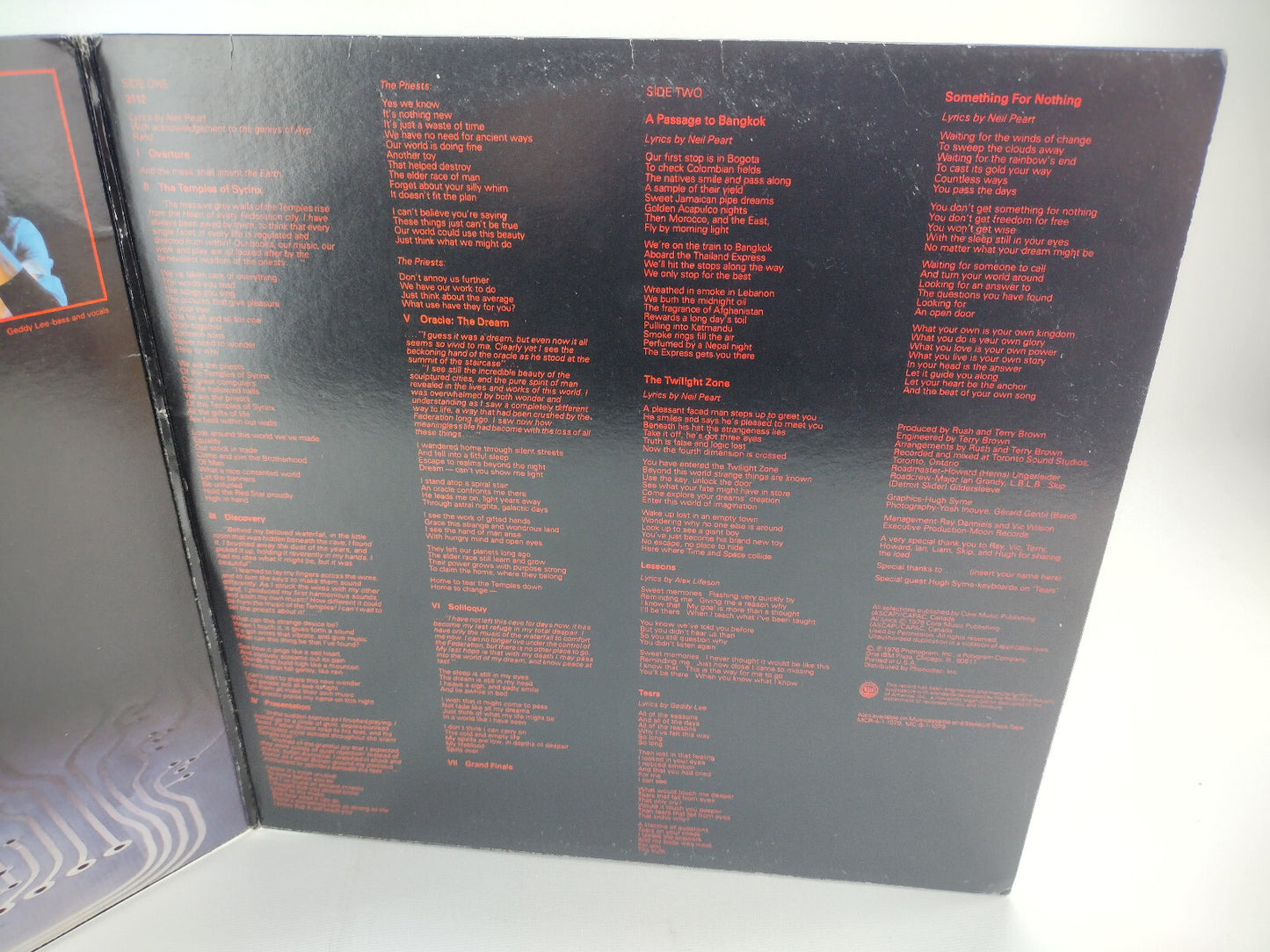 Rush - 2112, Vinyl, LP - Repress, Terre Haute, Gatefold