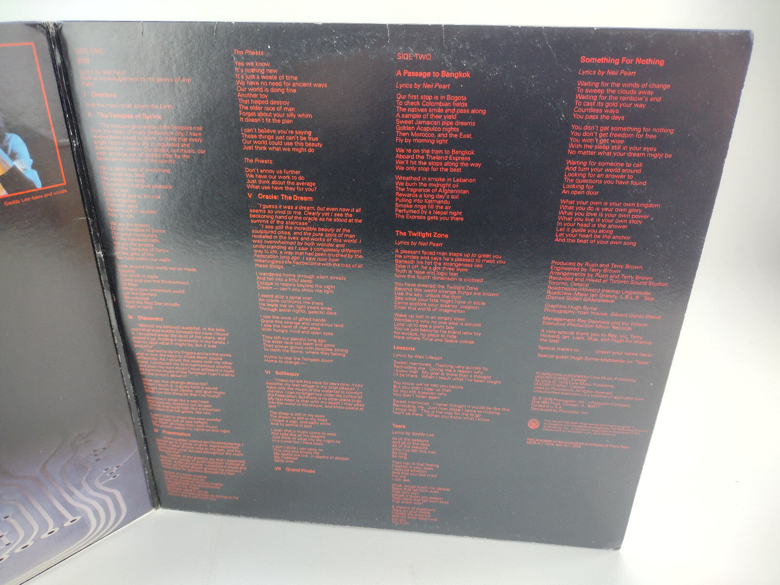 Rush - 2112, Vinyl, LP - Repress, Terre Haute, Gatefold
