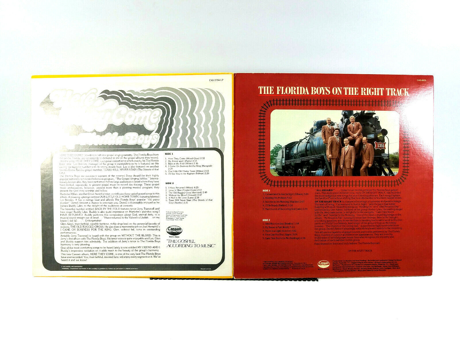Lot of 2 Florida Boys LPs - Here They Come & On The Right Track